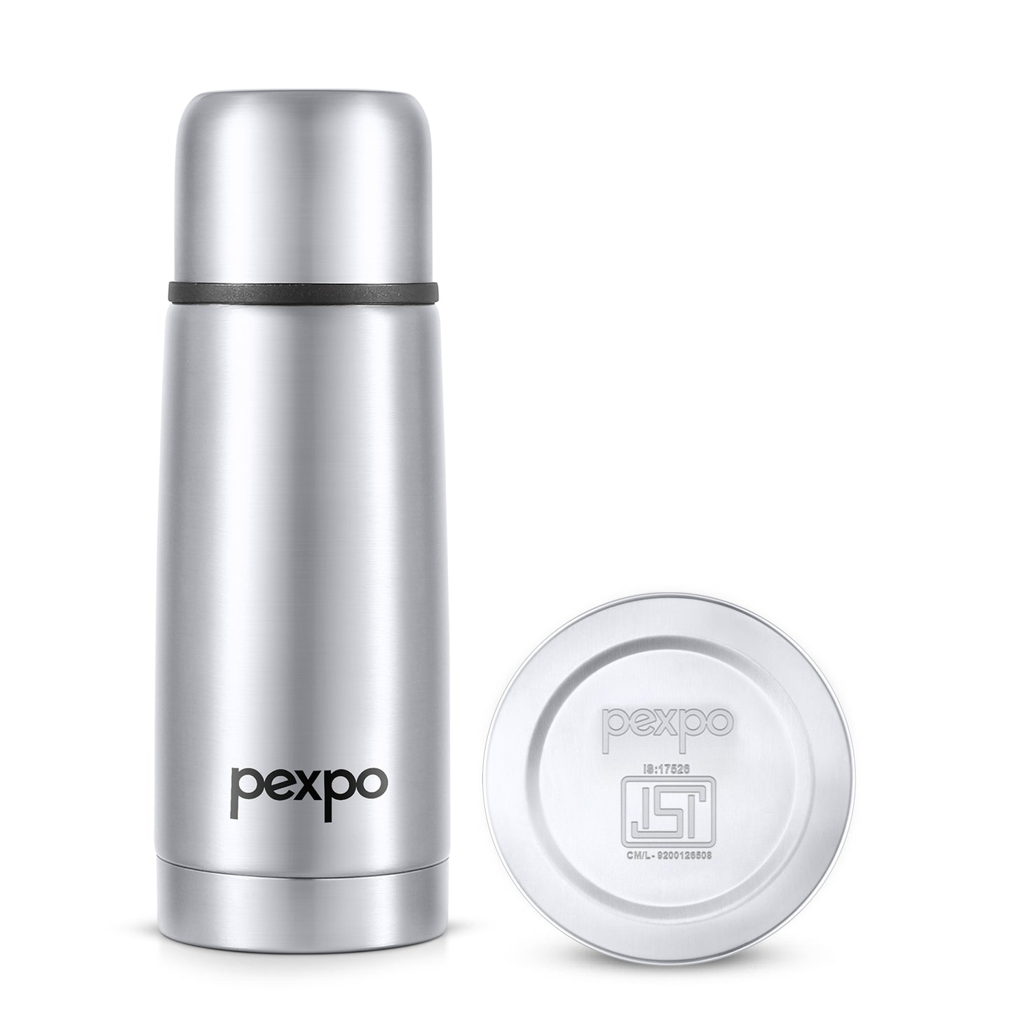 Pexpo Flamingo Thermo Steel Flask | Tri-Ply Vacuum Insulated Hot & Cold Bottle | Leakproof