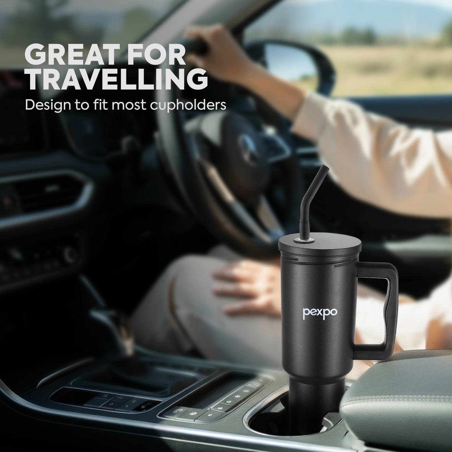 Sipzy - Stainless Steel Tumbler with Handle