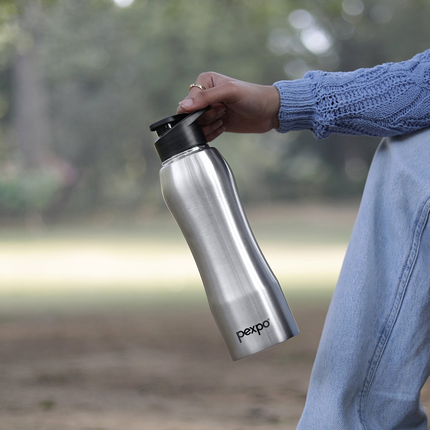 Bistro SS Water Bottle with Sipper Cap