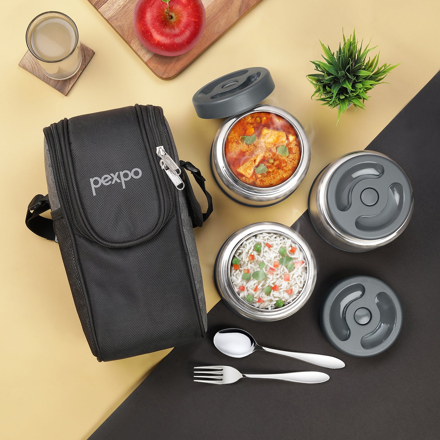 Extreme Double Wall Vacuum Insulated Stainless Steel Lunch Box