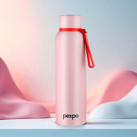 Pexpo Bravo Thermo Steel Bottle | Tri-Ply Vacuum Insulated Hot & Cold Flask - Pastel Edition
