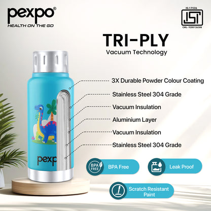 Cameo Dino Art Hot & Cold Water Bottle