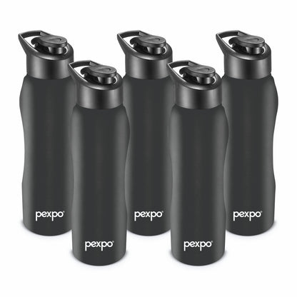 PEXPO Bistro- Wide Mouth & Leak-Proof Stainless Steel Water Bottle with Sipper Cap