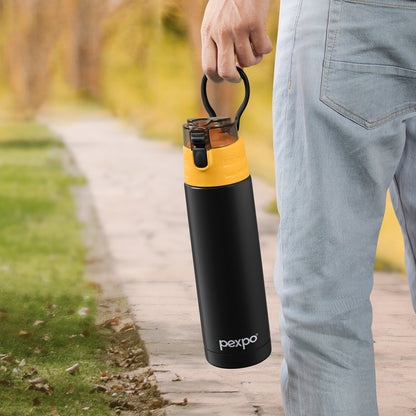 Pexpo Cardio - Stainless Steel  Vacuum Insulated Bottle | 24/7 Hot & Cold |Durable | Leak-Proof | Eco-Friendly |