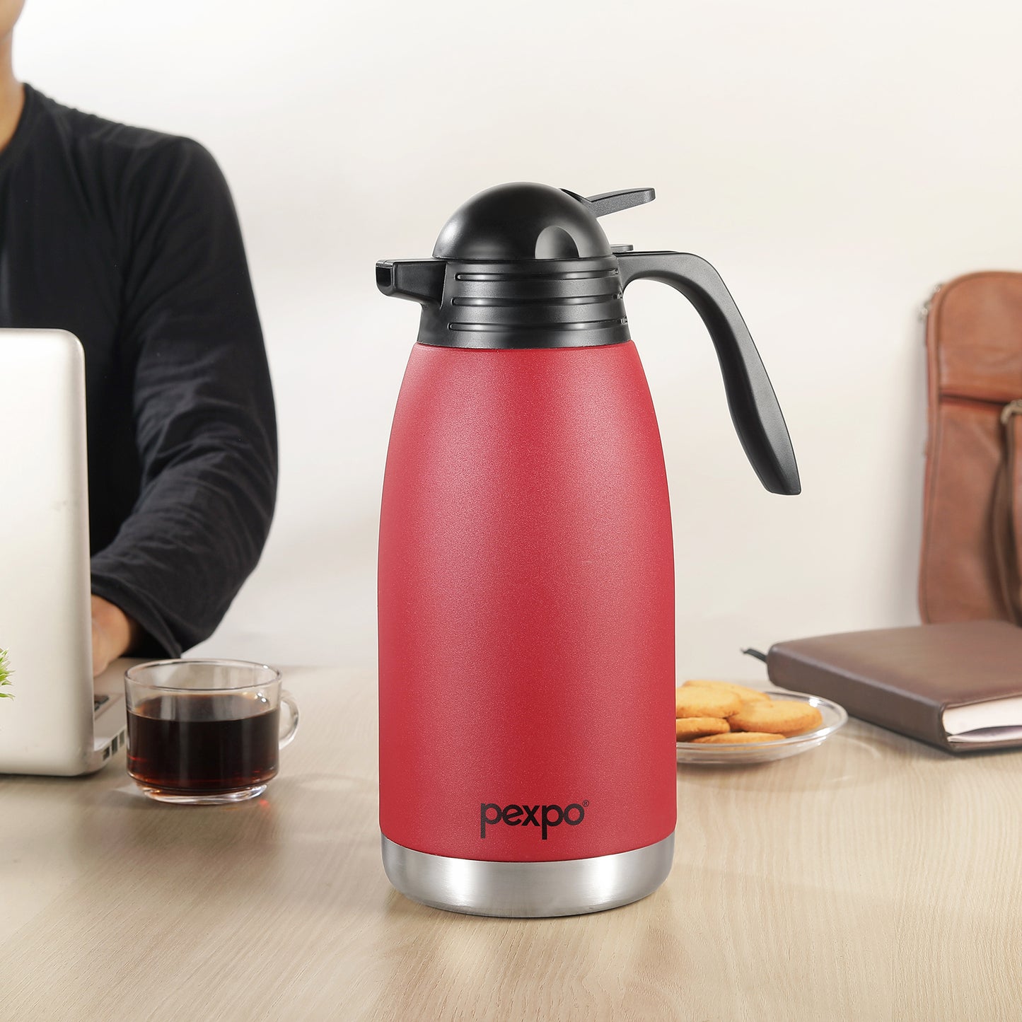 Pexpo- Stainless Steel Cosmo Carafe Vacuum Insulated (Tea pot) | 24/7 Hot & Cold