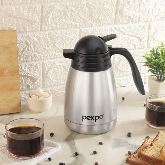 Pexpo- Stainless Steel Cosmo Carafe Vacuum Insulated (Tea pot) | 24/7 Hot & Cold