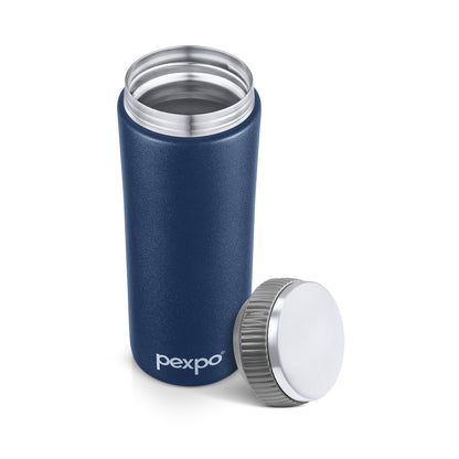 Pexpo Crypto - Stainless Steel Vacuum Insulated Water Bottle | 24/7 Hot & Cold | Leak-Proof & Eco-Friendly | ISI Certified