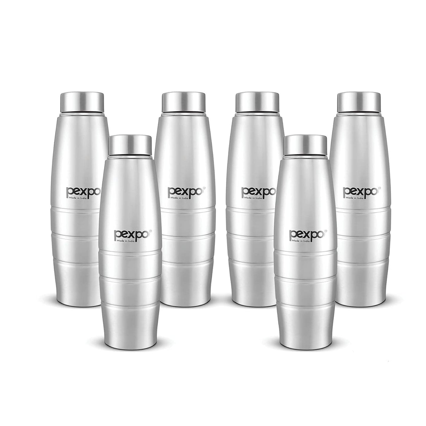 PEXPO Duro- Wide Mouth & Leak-Proof Stainless Steel Water Bottle with Steel Cap