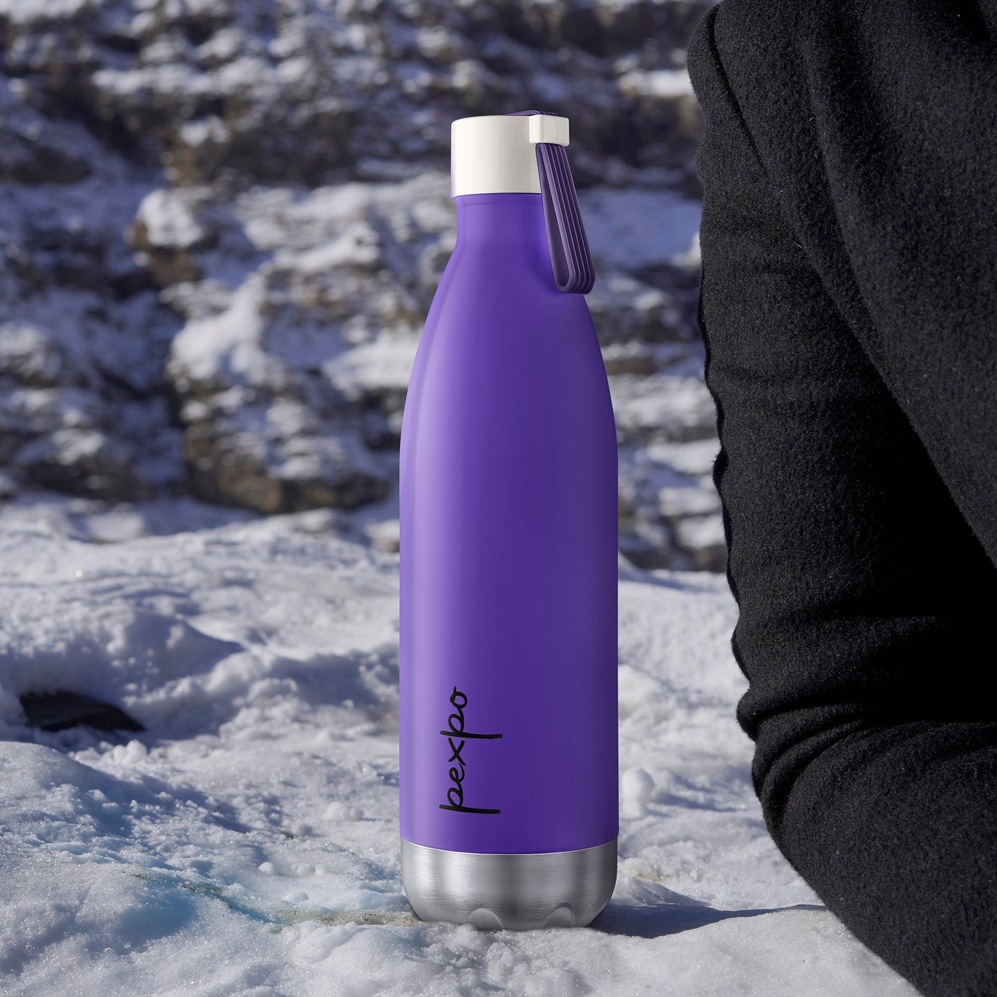 Pexpo Espresso- Stainless Steel Vacuum Insulated Water Bottle | 24/7 Hot & Cold |Eco-Friendly | ISI Certified