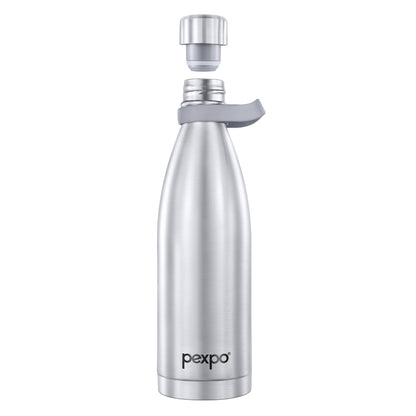 Pexpo Evok - Stainless Steel Vacuum Insulated Leak Proof Water Bottle | 24/7 Hot & Cold | ISI Certified