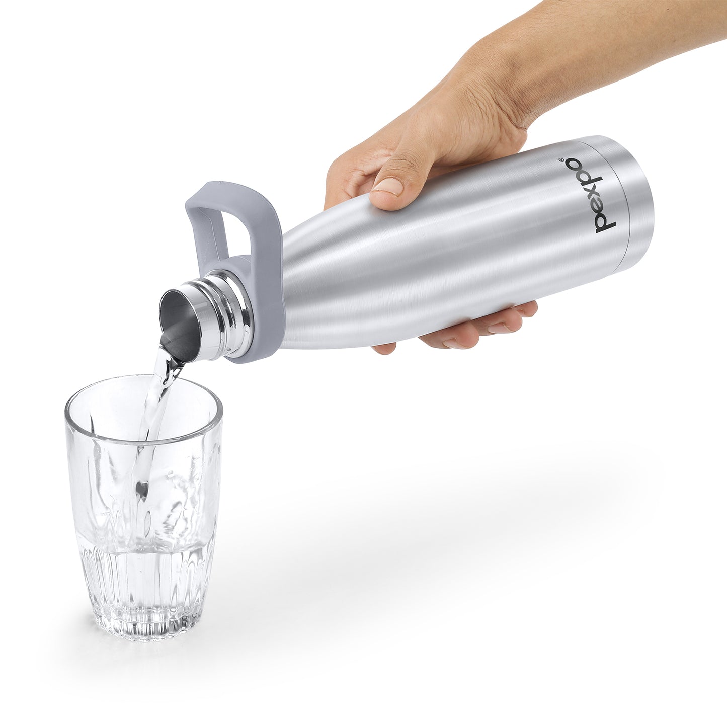 Pexpo Evok - Stainless Steel Vacuum Insulated Leak Proof Water Bottle | 24/7 Hot & Cold | ISI Certified