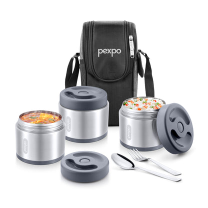 Extreme Smart Double Wall Vacuum Insulated Stainless Steel Lunch Box