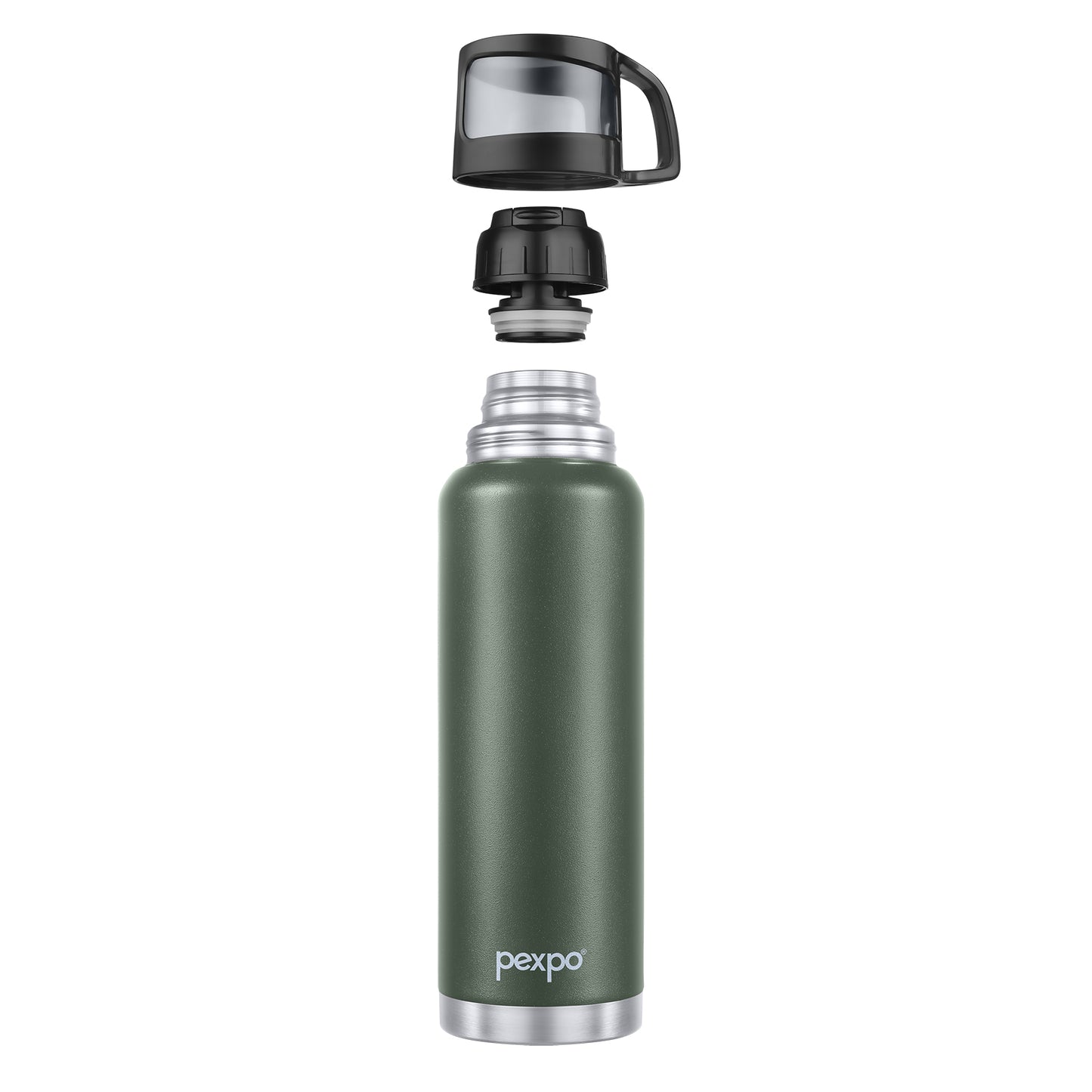 Pexpo Fererro - 24+ Hot and Cold Thermosteel Flask with Drinking Cup & Jute-Bag, | ISI Certified