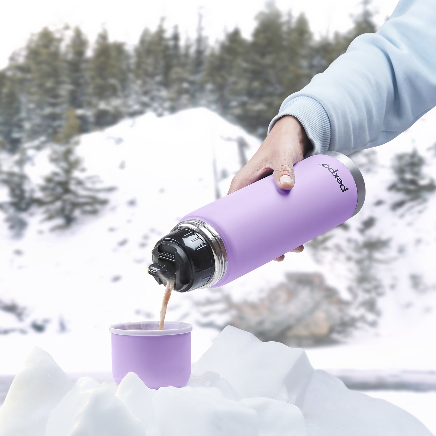Flamingo Vacuum Flask Pastel Color Edition