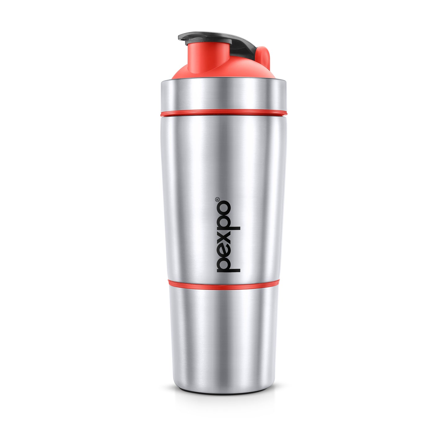 Kinetic Stainless Steel Shaker with extra Compartment