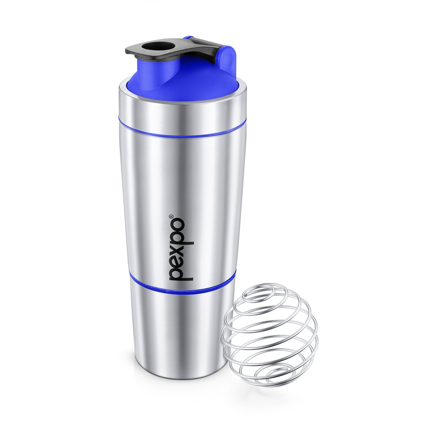 Kinetic Stainless Steel Shaker with extra Compartment