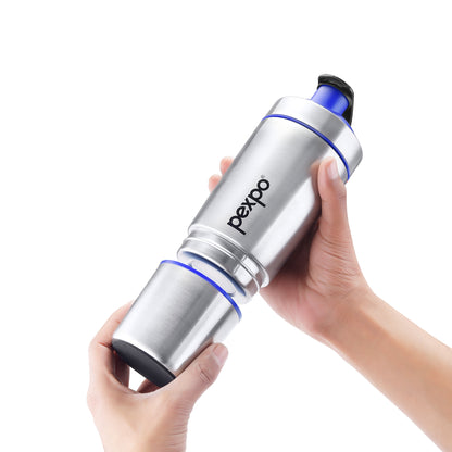 Kinetic Stainless Steel Shaker with extra Compartment