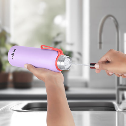 Pexpo Bravo Thermo Steel Bottle | Tri-Ply Vacuum Insulated Hot & Cold Flask - Pastel Edition