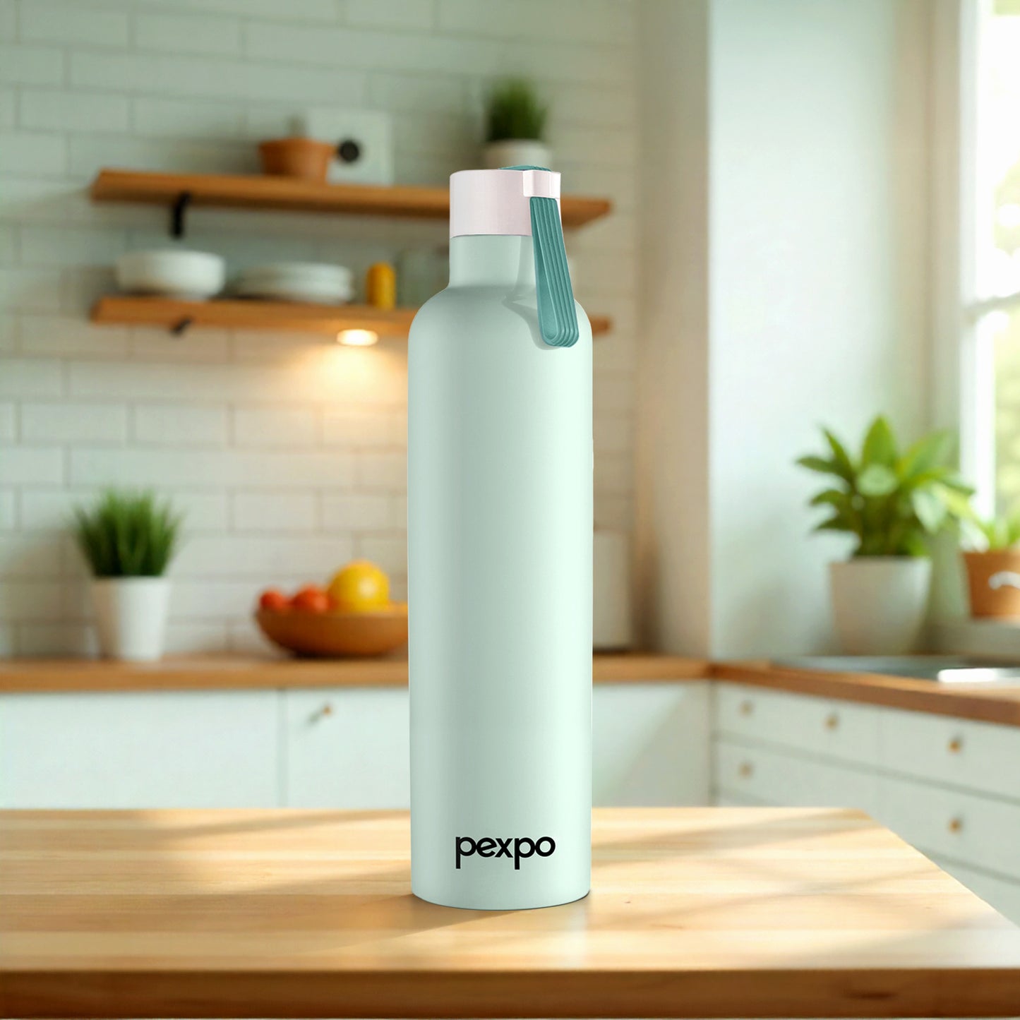 Pexpo Oslo Thermo Steel Bottle | Tri-Ply Vacuum Insulated Hot & Cold Flask | For Daily Use - Pastel Edition