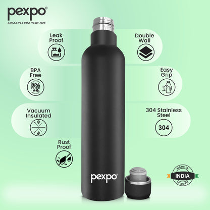Oreo - Multipurpose Insulated Stainless Steel Water Bottle With Leak-Proof Cap