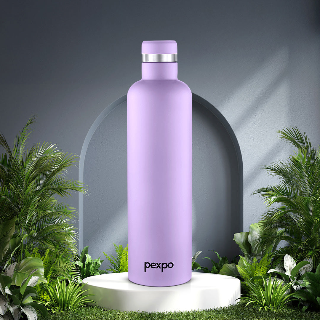 Pexpo Orio Thermo Steel Bottle | Tri-Ply Vacuum Insulated Hot & Cold Flask | For Outdoor Use - Pastel Edition