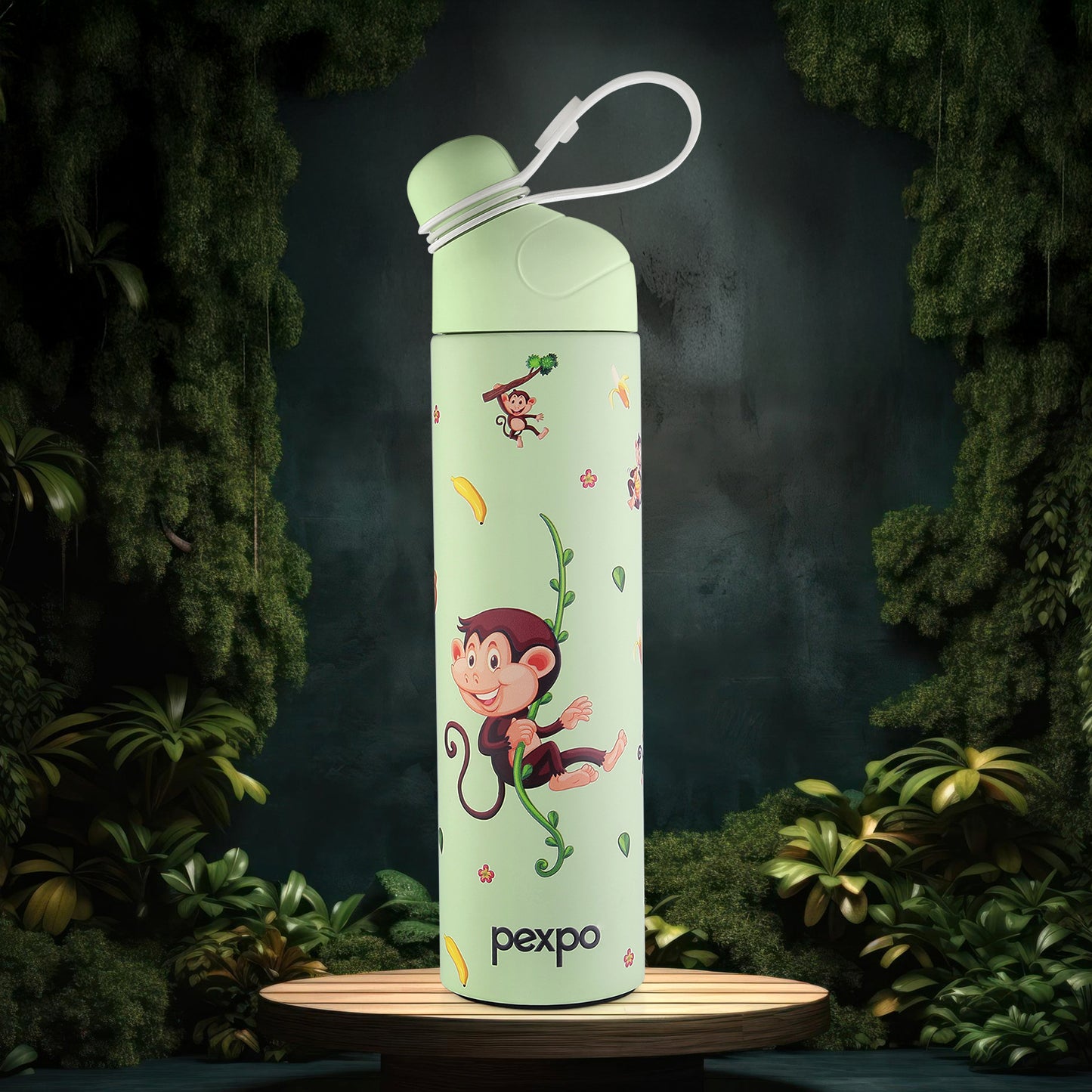 Pexpo Pico Art Stainless Steel Bottle | Tri-Ply Vacuum Insulated Hot & Cold Flask | For Kids