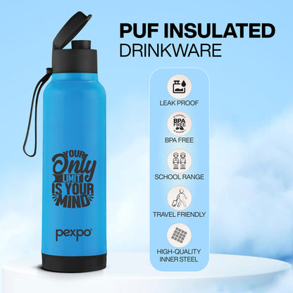 Pexpo Sonnet- PU Insulated 4 Hours Warm & Cold  700 ml | Safe & Portable (Stainless Steel)