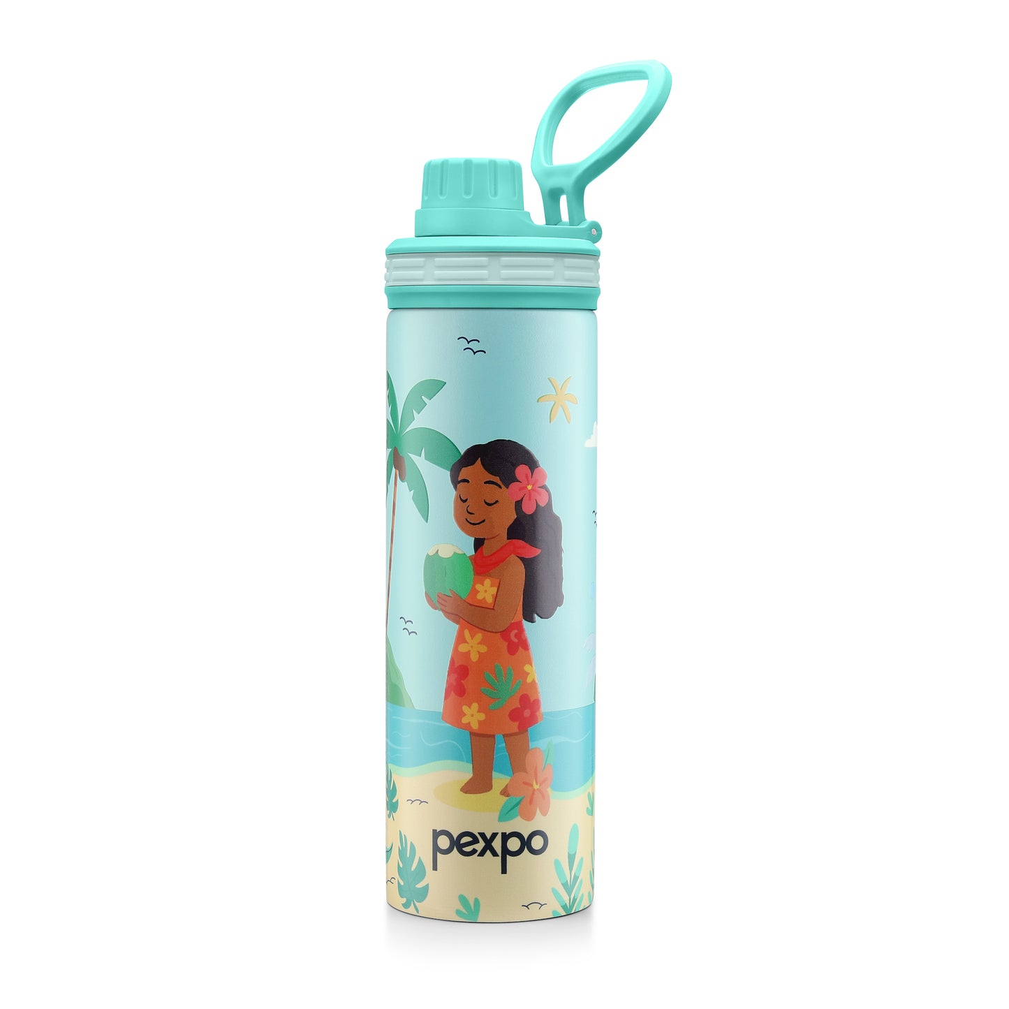 Texas Sea Green Doll Print Hot & Cold Water Bottle
