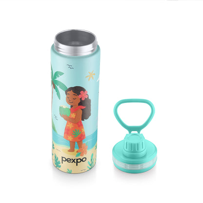 Texas Sea Green Doll Print Hot & Cold Water Bottle