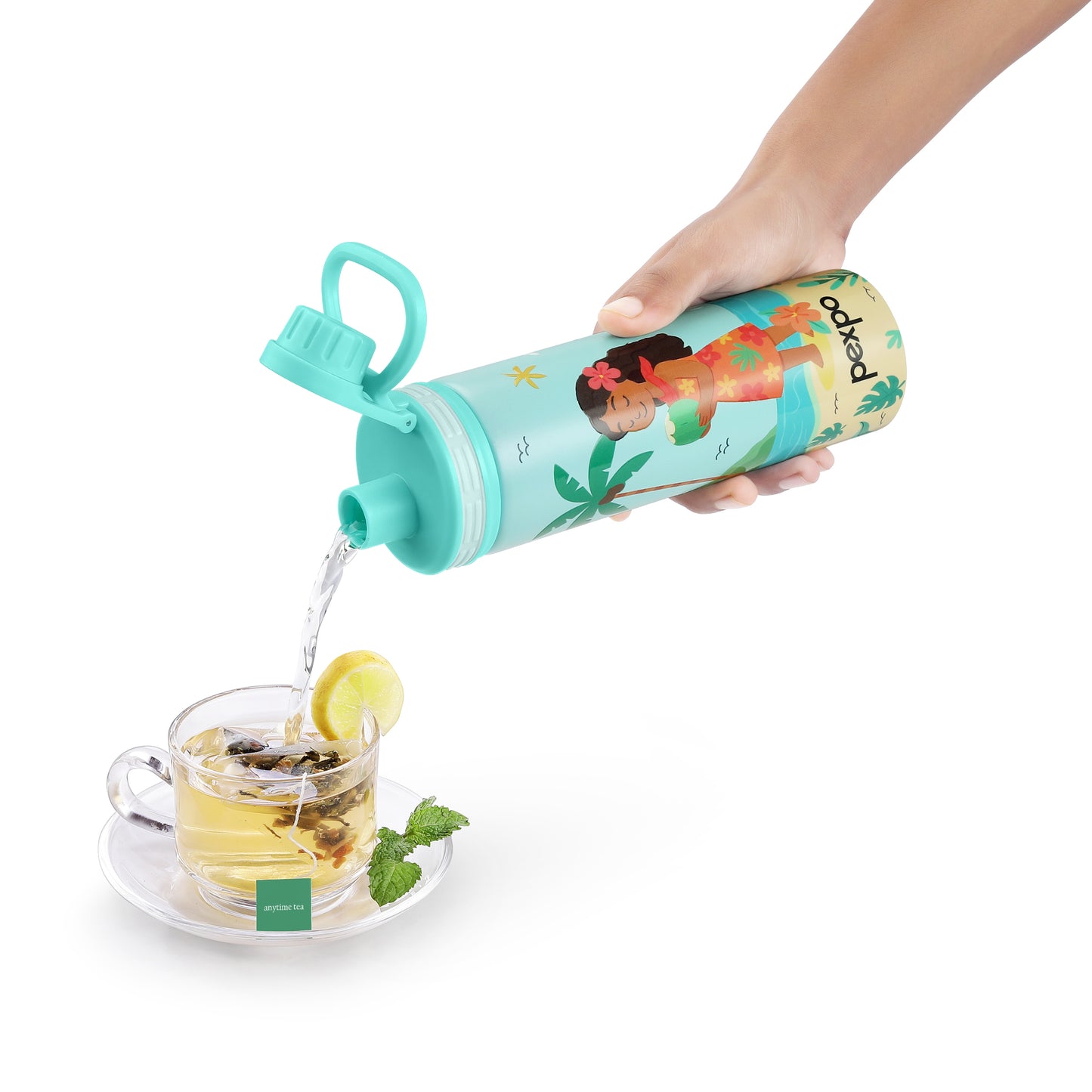 Texas Sea Green Doll Print Hot & Cold Water Bottle