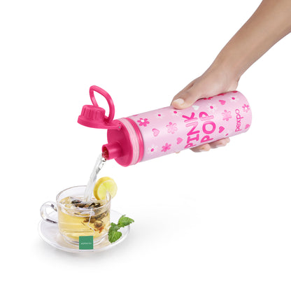Texas Flower Print Hot & Cold Water Bottle