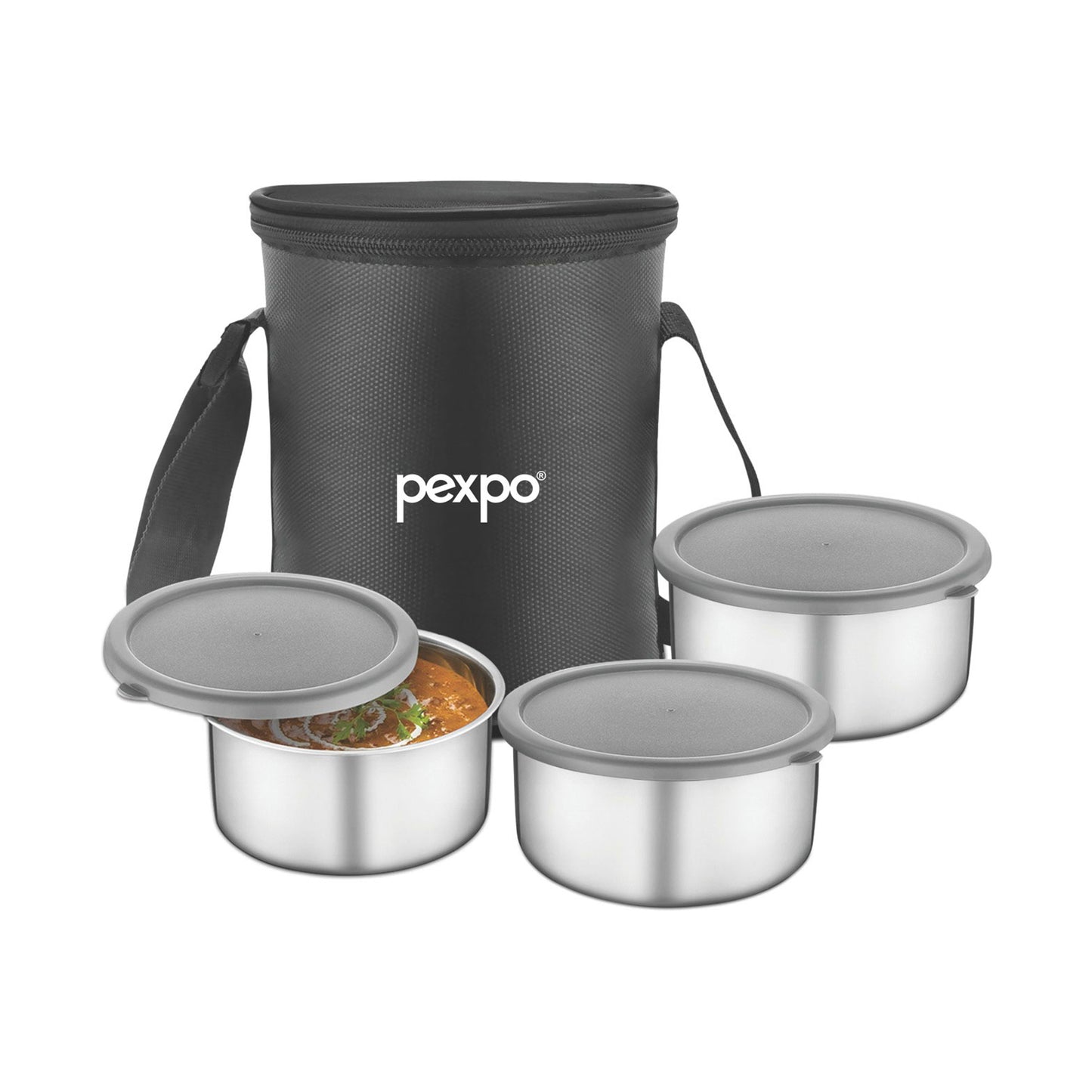 Pexpo ECO PRO 3  - Stainless Steel  Office Lunch Box
