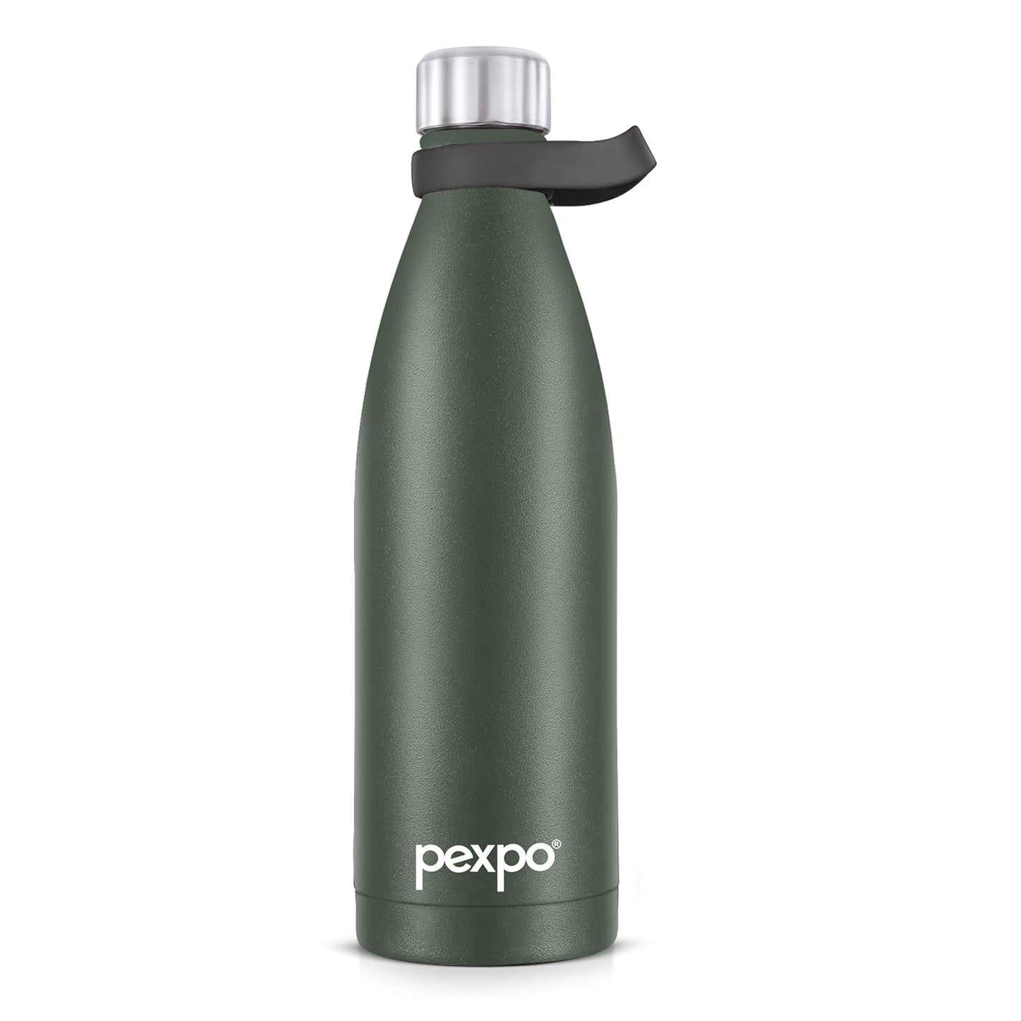 Pexpo Evok - Stainless Steel Vacuum Insulated Leak Proof Water Bottle | 24/7 Hot & Cold | ISI Certified