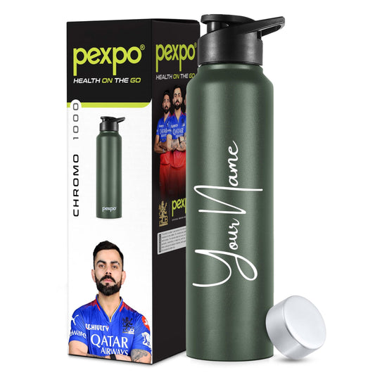 Chromo Customize Water Bottle with Dual Cap