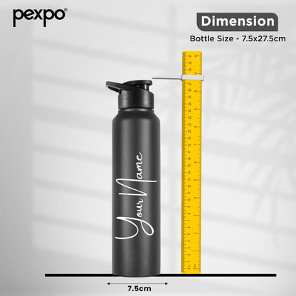 Chromo Customize Water Bottle with Dual Cap
