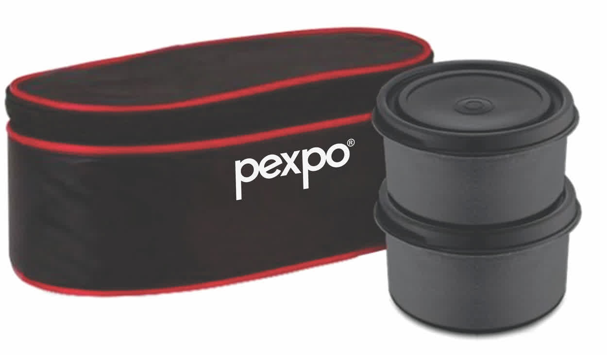 Pexpo Micro Twin  - Stainless Steel Microsafe Tiffin Box